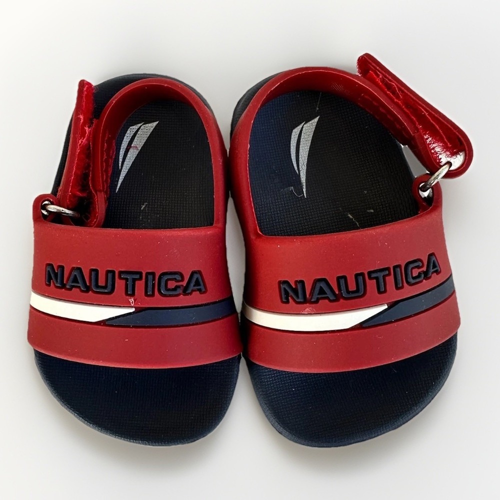 Nautica Sandals Toddler Size 1 Red Slingback Closure Round Toe Outdoor